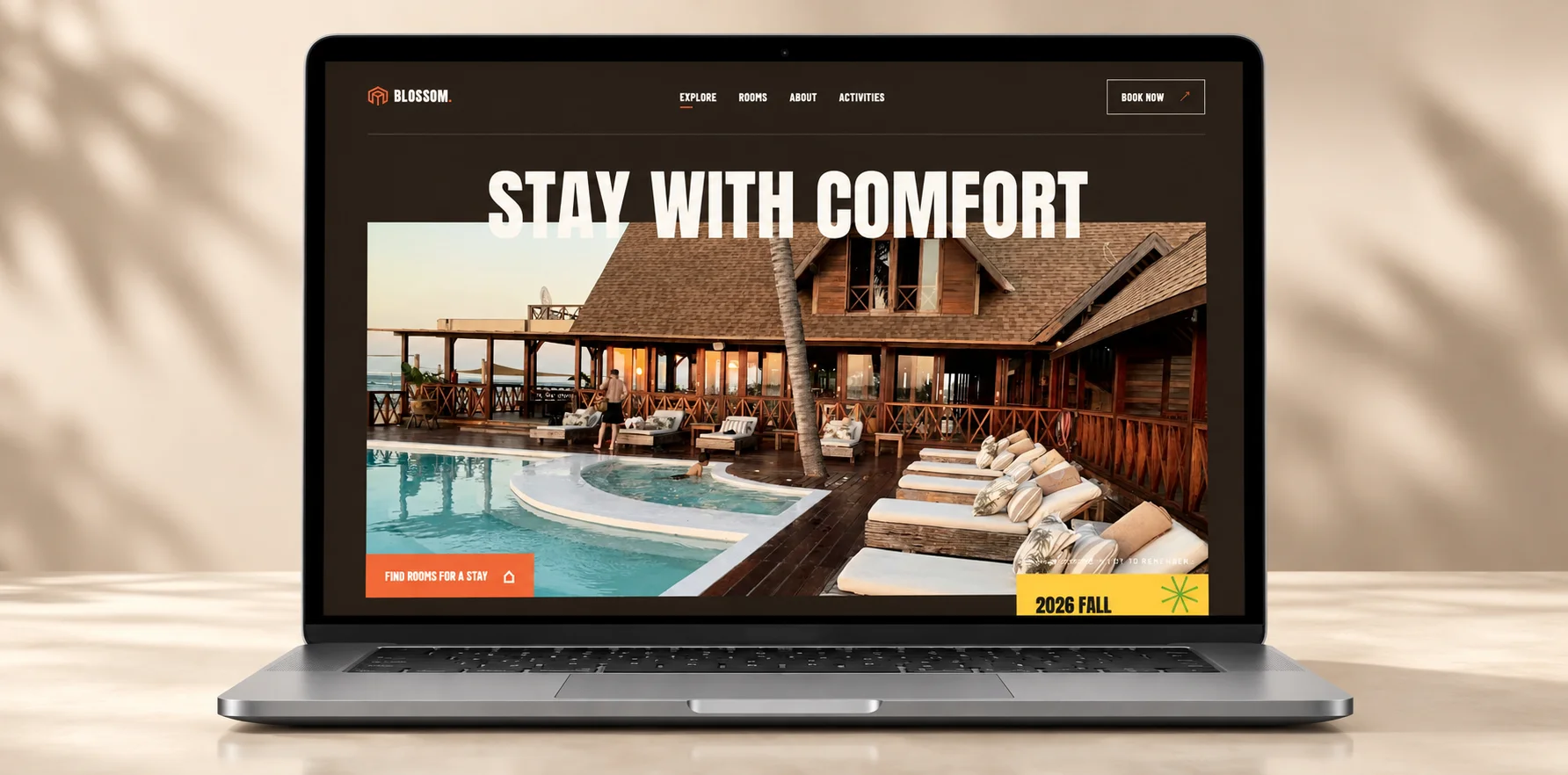 Prévia do website Blossom Resort